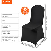 Charger l'image dans la visionneuse de galerie, Amocart 50PCS Spandex Chair Cover for Wedding Party Universal Fitted Chair Cover Removable Washable Protective Slipcovers
