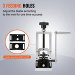 SucceBuy Manual Wire Stripping Machine Portable Aluminum Frame 11.5-25mm 11.5-38mm Wire Peeler for Cable Scrap Copper Recycling