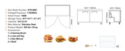 Load image into Gallery viewer, Amocart 72" Commercial Refrigerator Sandwich &amp; Salad Prep Table 20Cu.Ft Food Prep Frost Free Refrigerator for Restaurant Bar
