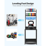 Amocart 4-Tier 3D Printer Filament Storage Rack with Wheels Printer Stand Spools Holder Cart for 3D Printing Station Office