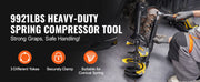 Charger l'image dans la visionneuse de galerie, Amocart Strut Spring Compressor Macpherson Strut Spring Compressor Kit Interchangeable Fork Strut Coil Extractor Remover Tool

