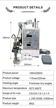 Load image into Gallery viewer, Multifunctional Soldiering Machine Semi-Automatic Soldering Station Precision USB Spot Welding DC Plug Soldering LED Light Power
