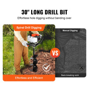 Bild in Galerie-Viewer laden, Amocart Fuel-powered Auger  Post Hole Digger Gas Powered Earth Auger Borer Ground Petrol Earth Auger Post 52cc/43cc Hole Digger
