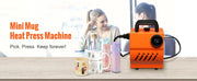 Charger l'image dans la visionneuse de galerie, Amocart 11oz-15oz Mug Heat Press Mini Gift Ceramic Cup Presser Tumbler DIY Handheld Sublimation Blanks Auto Printing Machine
