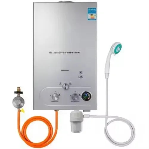 6L-25L Tankless Gas Water Heater - Instant Heating System for Home & Outdoor (LPG/NG Dual Fuel, Energy Saving Design）