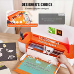 Amocart Vinyl Cutter Machine Computer Windows Software 3 Blades Pen Holder 14Inch 375MM Max Paper Feed Printer Cutting Plotter