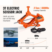Charger l'image dans la visionneuse de galerie, SucceBuy Electric Car Jack 3 Ton/6600lbs 12V Electric Scissor Jack Portable Car Jack for SUV Truck Sedan Tire Change Replacement
