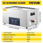 SucceBuy 30L Ultrasonic Cleaner With Double-Frequence Digital Portable Washing Machine Ultrasound Home Appliance