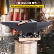 Bild in Galerie-Viewer laden, Amocart 10-60Kg Steel Single Round Horn Anvil Steel Block Blacksmith Bench Tool Jewelry Making Manual Equipment for Metalsmiths
