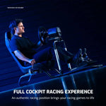 New Upgrade US Shipping Victory Simulator Cockpit Flight Sim Racing Steering Wheel with Pedals Gear Shifter for PC PS4 PS5 One G