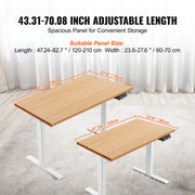 Load image into Gallery viewer, Amocart Standing Desk Frame  Electric Stand Up Computer Desk Legs Ergonomic DIY Workstation Base for Home Office Black white
