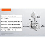 Amocart 650W 1100W 1800W Commercial Electric Meat Bandsaw Stainless Steel Countertop Bon-e Sawing Machine for Rib Pork Beef
