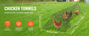 Charger l'image dans la visionneuse de galerie, Amocart Chicken Tunnels 157.5 x 39.4 x 24.2 in Chicken Tunnels for Yard Portable Chicken Tunnels for Outside Corner Frames
