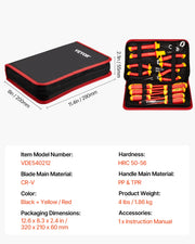 Charger l'image dans la visionneuse de galerie, Amocart Insulated Screwdriver Set Professional Electrical Screwdriver Set 1000V Insulated Electrician Tool Set Magnetic Phillip
