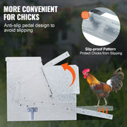 Charger l'image dans la visionneuse de galerie, Amocart Automatic Chicken Feeder 25 lbs Capacity Feeds 10 Chickens up to 11 Days Galvanized Steel Poultry Feeder
