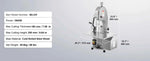 Amocart Commercial Electric Meat Bandsaw 650W 1800W Stainless Steel Countertop Bone Sawing Machine Frozen Fish Cutter for Pork