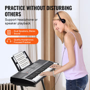 Bild in Galerie-Viewer laden, Amocart 61 Key Digital Keyboard Piano Electric Portable Piano 200 Tones 200 Rhythms or 600 Tones 500 Rhythms for Beginner Use
