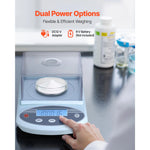Amocart Analytical Balance High Precision Electronic Digital Analytical Balance with Glass Draft Shield for Laboratory Jewelry