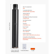 Charger l'image dans la visionneuse de galerie, Amocart Core Drill Bit Internal Thread Diamond Dry Coring Bit w 3 Adapters Pilot Drill and Hex Wrench for Concrete Red Bricks
