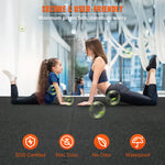 Amocart 25/12/6 PCS 1/2 in Thick Gym Floor Mats EVA Foam & Rubber Top Interlocking Workout Floor Mats Waterproof Exercise Mats