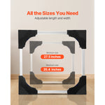 SucceBuy 1100 lbs Furniture Mover Dolly Fridge Stand with 8 Locking Twin Wheels 27.5 -35.4in Adjustable Mobile Base for Washer