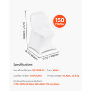 Load image into Gallery viewer, SucceBuy 50 Pcs Purple Chair Covers Polyester Spandex Chair Cover Stretch Slipcovers for Wedding Party Flat-Front Chair Covers
