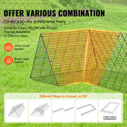 Charger l'image dans la visionneuse de galerie, Amocart Chicken Tunnels 157.5 x 39.4 x 24.2 in Chicken Tunnels for Yard Portable Chicken Tunnels for Outside Corner Frames
