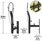 Charger l'image dans la visionneuse de galerie, Amocart Goat Sheep Stand 51x23in Livestock Stand Metal Livestock Milking and Shearing Stand 21" to 33" Adjustable Height White
