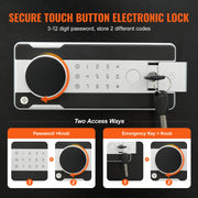 Bild in Galerie-Viewer laden, Amocart 1.7 Cub Depository Safe Deposit Safe Electronic Code Lock &amp; 2 Keys Business Drop Slot Safe for Cash Mail Office Hotel
