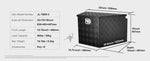 Amocart Trailer Tongue Box Aluminum Alloy Tongue Box Tool Chest Heavy Duty Trailer Box Utility Trailer Tongue Box for Pickup