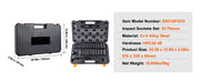 Bild in Galerie-Viewer laden, Amocart 1/2" 3/8" Drive Impact Socket Set 23/33/34/48/65 PCs Deep Socket Set SAE Metric Cr-V Cr-Mo Alloy Steel for Auto Repair
