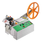 Amocart Automatic Webbing Cutting Machine Hot Cold Ribbon Cutting Machine with Adjustable Temperature LCD Display for Shoelaces