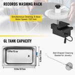Amocart 6L Knob Ultrasonic Vinyl Record Cleaner Portable Washing Machine Ultrasound Dishwasher Contact Lenses Dental Jewelry