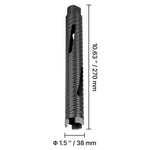 Amocart Core Drill Bit Internal Thread Diamond Dry Coring Bit w 3 Adapters Pilot Drill and Hex Wrench for Concrete Red Bricks
