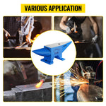 SucceBuy 30KG Single Rugged Round Horn Anvil Cast Steel Block Blacksmith Bench Tool Jewelry Making Manual Equipment Metalsmiths