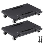 SucceBuy 2 Pack Furniture Mover Pallet Trolley 500 lbs Each Count with 4 Wheels Small Flat Dolly Cart for Industrial Machinery