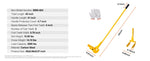 SucceBuy 2000lbs Pallet Buster Tool 41in Steel Handle Wrecking Pry Breaker Bar Deck Board Removal Tool for Flooring Drywall