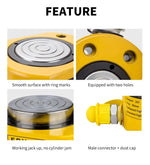 Ultra-Thin Portable Hydraulic Jack Split Booster Hydrocylinder Manual Vertical Lifting Jack 5T/10T/20T/30T Stroke 7mm 11mm 13mm