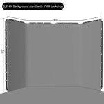 SH 240x400cm Background Stand Frame With Photography Green Screen Backdrops Photography Background For Living Video Recording