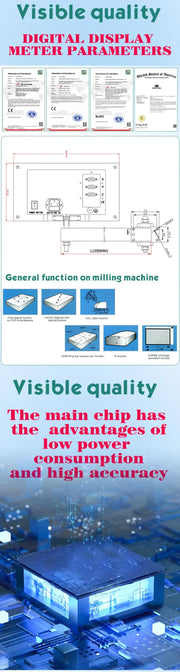 Load image into Gallery viewer, NT800  2/3 Axis Display LCD DRO Digital Readout TTL AC110V/220V For Milling boring machine EDM Linear Scale Encoder 9 Languages
