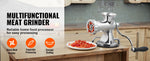 Amocart Manual Meat Grinder 304 Stainless Steel Hand Meat Grinder with Suction Cup&Steel Table Clamp Meat Mincer Sausage Maker