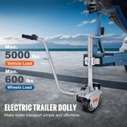Bild in Galerie-Viewer laden, Amocart 5000lbs Electric Trailer Dolly 12V Trailer Jockey Wheel with 22 ft/min Speed &amp; Adjustable Height for Moving Caravan

