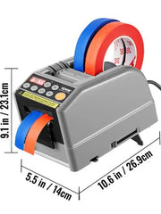 Charger l'image dans la visionneuse de galerie, SucceBuy ZCUT-9 Automatic Tape Cutting Machine Paper Slitting Dispenser 6-60mm Adhesive Electric Tape Cutter for Product Package
