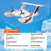 Bild in Galerie-Viewer laden, Amocart EPP Foam RC Plane 2.4G 3CH  Radio Control Aircraft Sea And Air RC Glider Water Land Flying Airplane Toys Gift For Boys
