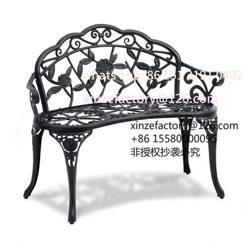 Customizable Amocart Outdoor Bench Wooden Metal Garden Bench for Outdoors 480 lbs Load Capacity