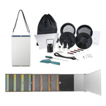 SucceBuy 50" 12" Complete Sluice Box Gold Panning Kit Aluminum Alloy Gold Mining Equipment 23/16 PCS Gold Prospecting Kit