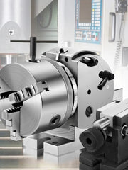 Bild in Galerie-Viewer laden, Amocart Dividing Head Precision Semi Universal BS-0 5" / 4" 3-Jaw Indexing Head Tailstock &amp; Chuck for Drilling Milling Grinding
