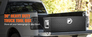 Bild in Galerie-Viewer laden, Amocart Heavy Duty Aluminum Truck Bed Tool Box, Diamond Plate Tool Box with Side Handle and Lock Keys for Pickup, Truck Bed, RV
