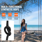 Charger l'image dans la visionneuse de galerie, Amocart 3/16 in 250/1000ft Nylon Cord 32-Strand Design Multi-Purpose Rope for Outdoor Adventures Tree Work Emergency Situation
