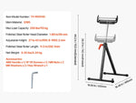 SucceBuy Roller Stand 250lbs/135lbs LBC Adjustable Height with 11.5in Polished Steel Roller Head Woodworking Extension Support